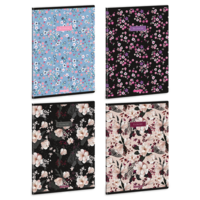 Ars Una Flowery-Mix 24 (5424) A5 extra kapcsos kockás füzet Ars Una Flowery-Mix 24 (5424) A5 extra kapcsos kockás füzet