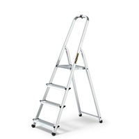 IRIS TOOLS HL-400-4S 4 (3+1) lépcsős alumínium létra, összecsukható, 125 kg teherbírás