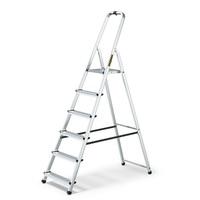 IRIS TOOLS HL-600-6S 6 (5+1) lépcsős alumínium létra, összecsukható, 125 kg teherbírás