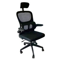 IRIS Office Arcadia fekete, ergonómikus, szövet-hálós irodai forgószék fej és háttámasszal