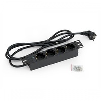 KE-Line 10" elosztópanel 4x230V, kontrol LED-del, 1U, 2m KE-Line 10" elosztópanel 4x230V, kontrol LED-del, 1U, 2m