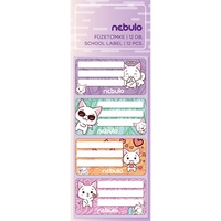 Nebulo Cica 12 db füzetcímke