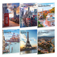 Ars Una Cityscape 25 (5482) A4 extra kapcsos sima füzet