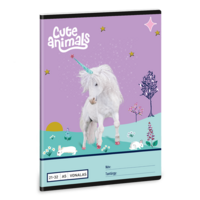 Ars Una Cute Animals Unicorn 25 (5448) A5 21-32 vonalas füzet