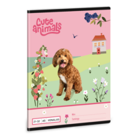 Ars Una Cute Animals Doggie 25 (5458) A5 21-32 vonalas füzet