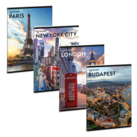 Ars Una Cityscape 25 (5482) A5 extra kapcsos vonalas füzet