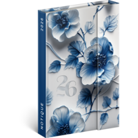 Realsystem 2026 Porcelain Flower 5412 B6 mágneses zsebnaptár Realsystem 2026 Porcelain Flower 5412 B6 mágneses zsebnaptár