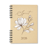 Period Eco Spirit 2026 A5 heti beosztású spirálos határidőnapló Period Eco Spirit 2026 A5 heti beosztású spirálos határidőnapló