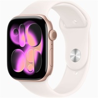 Apple Watch S11 GPS-es (46mm) rózsaarany alumínium tok, lágy rózsaszín M/L sportszíjas okosóra Apple Watch S11 GPS-es (46mm) rózsaarany alumínium tok, lágy rózsaszín M/L sportszíjas okosóra