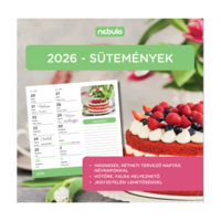 Nebulo Sütemények 2026 2 heti mágneses naptár Nebulo Sütemények 2026 2 heti mágneses naptár