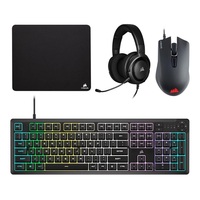Corsair CH-9226F65-NA 4in1 vezetékes fekete gamer billentyűzet + egér + fejhallgató + egérpad Corsair CH-9226F65-NA 4in1 vezetékes fekete gamer billentyűzet + egér + fejhallgató + egérpad