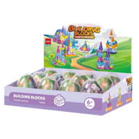 Deli Kastélyok, 6 féle modell,  építőjáték tojásban